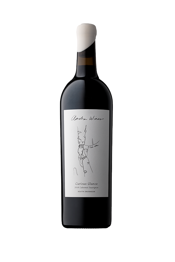 Aasha Wines - 2016 Cabernet Sauvignon - Curious Glance - Front of wine bottle